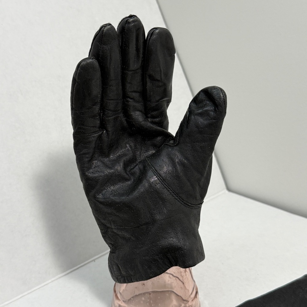 Genuine Leather Fourchette Gloves WPL 12931 Vintage - Picture 3 of 12
